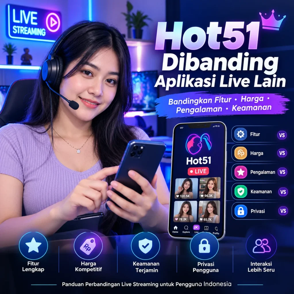 Hot51 Dibanding Aplikasi Live